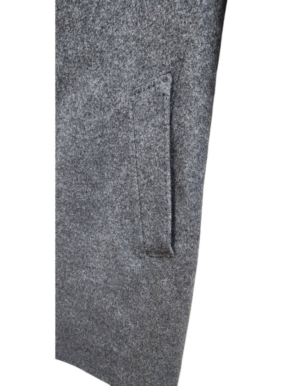 Hugo Boss Cashmere Wool Coat Mens 38R Gray Slim Fit Overcoat Luxury - Picture 7 of 15